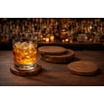 thumbnail image 5 of Teak Wood Natural Tree Bark Coaster Set of 5, 5 of 7