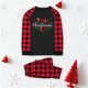 thumbnail image 1 of Pijama familiar europeo con estampado navideño de moda, traje para padres e hijos, blusa y pantalones de poliéster para mujer, 1 of 3