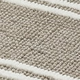 thumbnail image 3 of VCNY Home Hotel Beige/White Striped Polyester Bath Rug, 17" x 24", 3 of 5