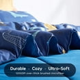 thumbnail image 4 of Sleep Zone Kids Full/Queen Bedding Comforter Set - 7 Pieces Super Cute & Soft Bedding Sets & Collections with Comforter, Sheet, Pillowcase & Sham - Fade Resistant Easy Care (Dino Family), 4 of 7