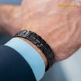 thumbnail image 6 of MagnetRX® Ultra Strength Magnetic Bracelet - Magnetic Bracelets for Men - Adjustable Length with Sizing Tool (Black), 6 of 8
