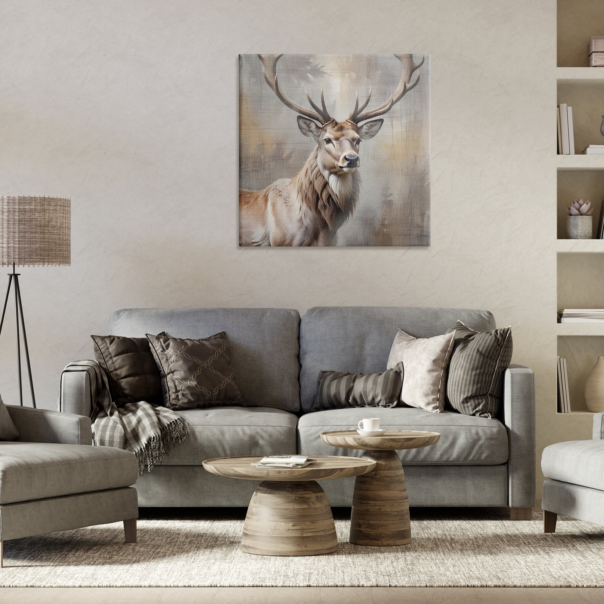Stupell Industries Rustic Stag with Majestic Glance Canvas Wall Art, design by Susan Arnot