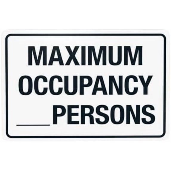 (2-Pack) Metal Tin Sign Maximum Occupancy Persons Warning Sign, Spa Rules Metal Signs for Outdoor Indoor Road Yard Garage Home Business Street Wall Caution Custom Decor 12 x 8 Inch