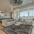 thumbnail image 2 of Linon Aspire Scallop Hand Tufted Wool 8'x11' Rug in Navy, 2 of 5