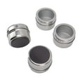 thumbnail image 3 of Ymiko 4Pcs Magnetic Spice Jars Magnetic Design Stainless Steel Clear Sift Pour Lids Magnetic Spice Tins For Seasoning Spice,Magnetic Spice Containers,Magnetic Spice Jars, 3 of 8