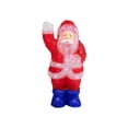 thumbnail image 2 of Northlight LED Lighted Commercial Grade Acrylic Waving Santa Claus Outdoor Christmas Decoration -, 2 of 9