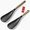 Black, variant on VOVOLY Cooking Spoon for Nonstick Cookingwares, Silicone Spoon Spoon for Mixing, Scoop, and Scrape, Black (13.4'' 11.4" Black 2-Pack)