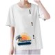 thumbnail image 1 of Vestidos Casuales Para Mujer, Blusas De Mujer De Moda Blusa informal de lino con cuello redondo, manga corta y botones para mujer, 1 of 7