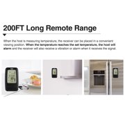 Multi-function Magnetic Large Digital LCD Screen Meat BBQ Kitchen Cooking Thermometer with wireless receiver