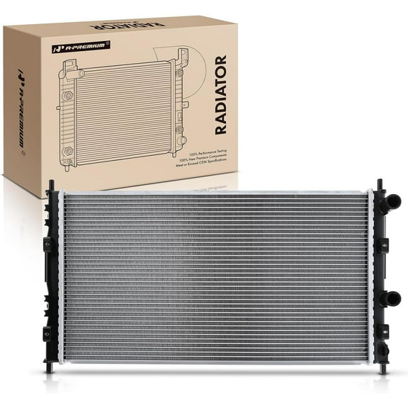 A-Premium Engine Coolant Radiator Compatible with Chrysler Sebring 2001-2006 & Dodge Stratus 2001 2002 2003 2004 2005 2006, Manual Transmission, Replace# 5017619AA, 5017620AB