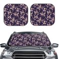 thumbnail image 2 of Windshield Sun Shade, Boho Style Pattern Foldable Car Sun Shade Windshield For Front, 2 Pieces, 2 of 4