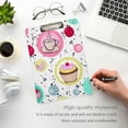 thumbnail image 5 of Coolnut Cartoon Cake Clipboard A4 Standard Size Decorative Clipboard with Low Profile Metal Clip for Students Men Women Classroom and Office Gifts, 5 of 7