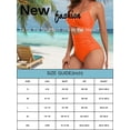 thumbnail image 2 of BERANMEY Sexy Tummy Control One Piece Swimsuit for Women Deep V Neck Cutout Swimsuits with Crisscross Back Straps Slimming High Waisted Bathing Suit Size S-2XL, 2 of 5