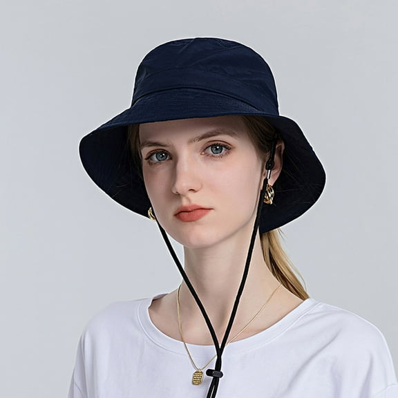 ZSQDM Women Sun Hat Wide Brim Protection beach Hat Adjustable Bucket Hat Summer Hats beanies Pirate Hat Bucket Hats Mens Caps