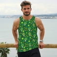 thumbnail image 6 of Balery St. Patrick's day Pattern Men's Workout Tank Top Gym Muscle Tee Fitness Bodybuilding Sleeveless T Shirt Quick Dry Fit Muscle Tank Top Slim-Fit Tank-X-Large, 6 of 7