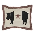thumbnail image 4 of VHC Brands Cider Mill Primitive Pig Pillow, Tan & Red, 14x18, 4 of 6