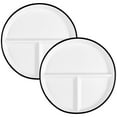 thumbnail image 2 of 2 Pcs Portion Control Plates, 9.3" Ceramic Divided Plates for Adults, Round Porcelain Dinner Diet Plates, White Ceramic Plates for Balanced Meals, Diabetes and Weight Loss Diet Plates, 2 of 6