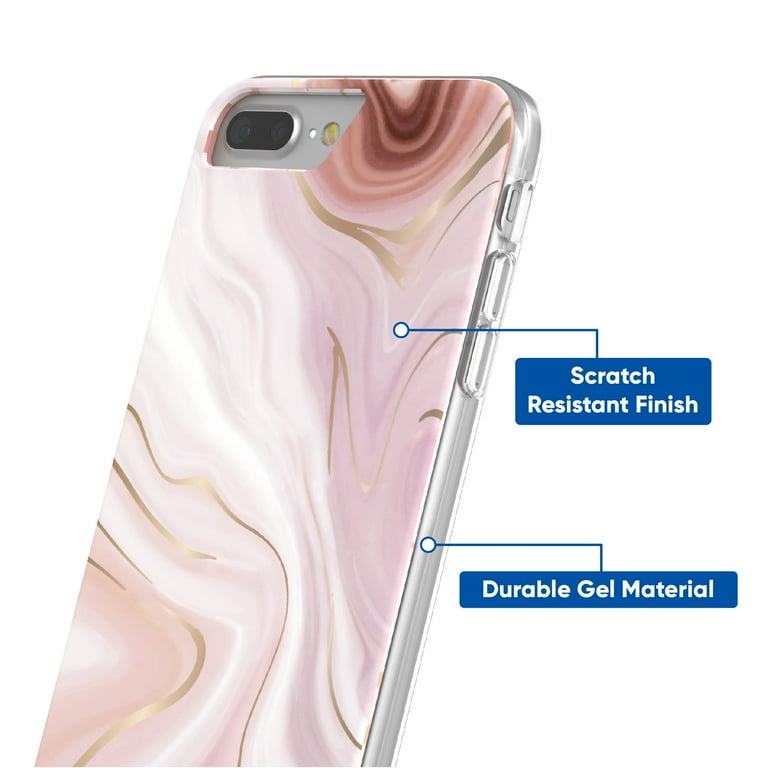 Marbleized Pink Lifeproof Fre Iphone Plus Fashion Phone Case For