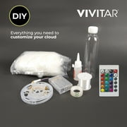 Vivitar RGB Cloud Light, Color Changing LED Night Light with Remote, Kids Bedroom Decor, Teen Girl Gift