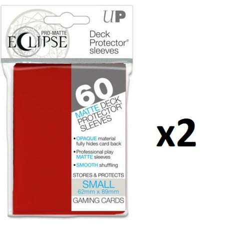 Ultra Pro - Small Apple Red Pro-Matte Eclipse Sleeves - 2 PACKS (120 Sleeves