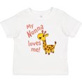 thumbnail image 3 of Inktastic My Nonna Loves me- cute giraffe Boys or Girls Baby T-Shirt, 3 of 5