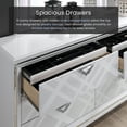 thumbnail image 6 of Furniture of America Anaiya Wood 2-Piece Dresser and Mirror Set in White, 6 of 10