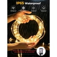 thumbnail image 2 of RESNICE Connectable Plug-in LED Rope Lights, 2 Pack 33FT 100LED Total 66FT 200LED, Waterproof 8 Modes Remote Warm White String Lights, Indoor Outdoor Decor for Patio Backyard Garden Home, 2 of 8
