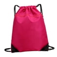 thumbnail image 2 of Tachiuwa Drawstring Backpack Knapsack Waterproof Adjustable Double Shoulder Pack Swimming Rose red, 2 of 9