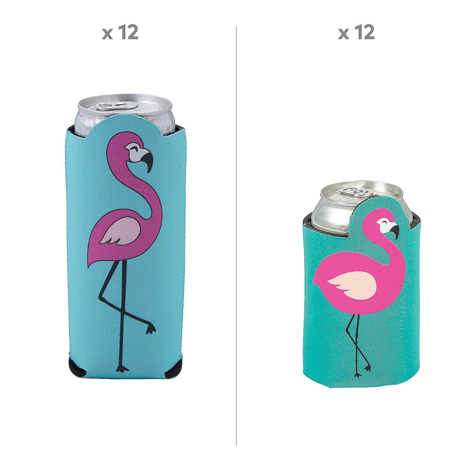 Flamingo Shaped Can Cooler Kit for 24