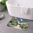 thumbnail image 3 of FJPT Non Slip Flannel Polyester Floor Mat With Traditional Chinese Landscape Design For Bathroom Kitchen Bedroom Decor 16x24 inch, 3 of 5
