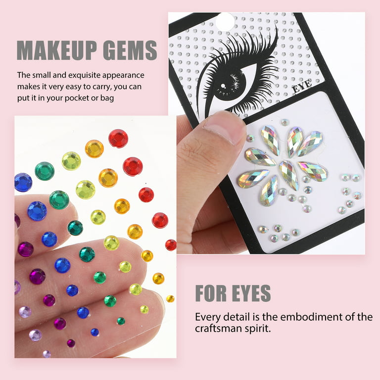 Frcolor Face Stickers Gems Eye Makeup Sticker Jewels Jewel Eyes Festival  Rhinestone Body Rhinestones Diamond Jewelry Adhesive