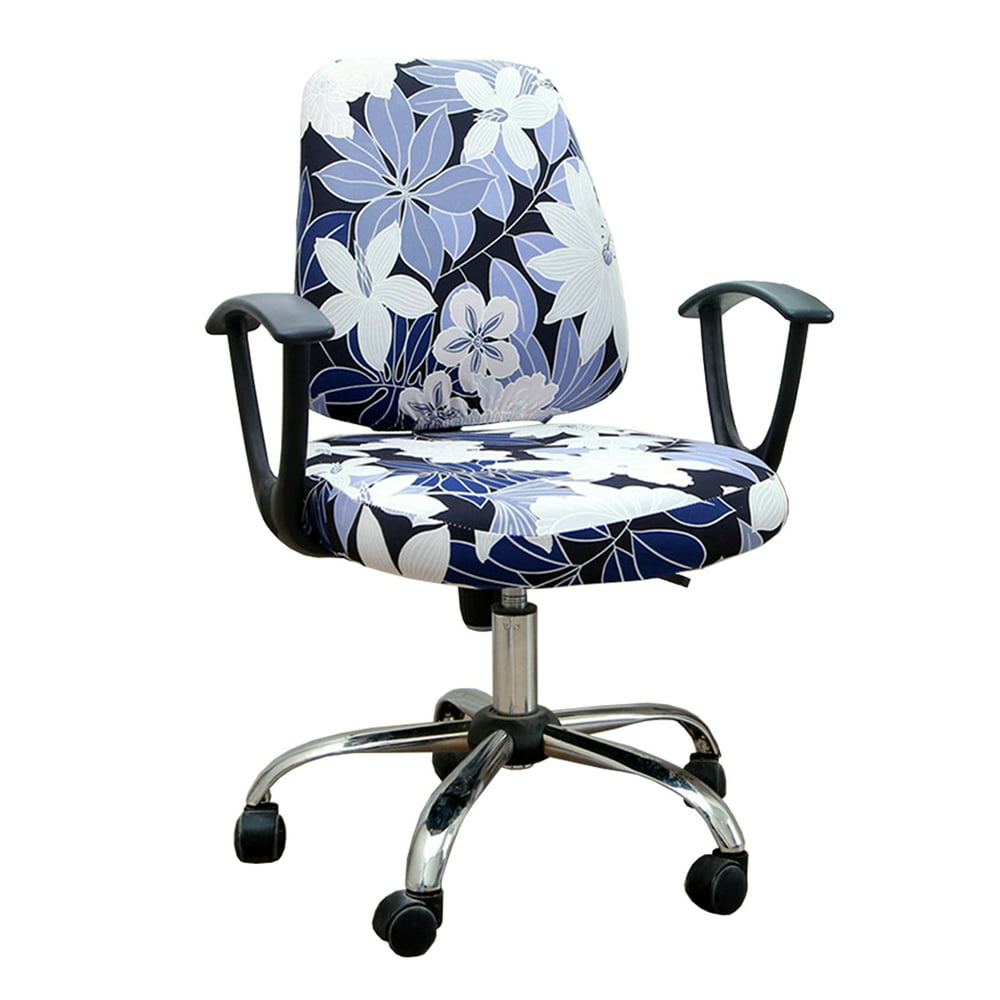 Stretch Jacquard Office Computer Chair Seat Covers, Removable Washable