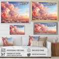 thumbnail image 4 of Designart "Peach Sky Photo Skyline Charm" Landscapes Floater Framed Canvas Print, 4 of 7