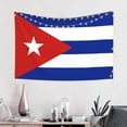 thumbnail image 2 of Tapiz de pared JUHIOPOI Bandera de Cuba 61x107cm, 2 of 9