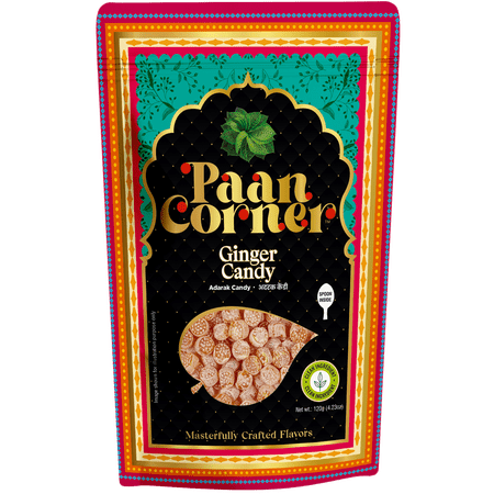 Paan Corner Ginger Candy, Adarak Candy, Clean Ingredients, 4.23oz