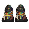 thumbnail image 5 of Together We Rise LGBT Shoes Sneakers for Women Men Black Size 12, 5 of 7