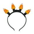 thumbnail image 3 of 2Pcs Candy Corn Light-Up Head Boppers,Led Halloween Hair Hoop With Glowing Candy Corn Horns, Flashing Headpiece For Women Men Boys Girls Party Decoration, 3 of 4