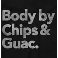thumbnail image 2 of Body By Chips Guacamole Funny Saying Unisex Plus Fleece Graphic Sweatshirt Brisco Brands 2X, 2 of 5
