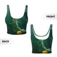 thumbnail image 5 of Picia Jelly Fish Sports Bra for Women,Padded Strappy Sports Bras Medium Support Yoga Bra with Removable Cups,Running Yoga Bra-XX-Large, 5 of 9