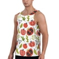 thumbnail image 2 of Haiem Tomatoes Men Workout Tank Top Gym Bodybuilding Sleeveless Muscle T Shirts Athletic Tank Breathable Workout Shirt-Large, 2 of 9