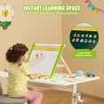 thumbnail image 4 of VEVOR Chevalet Artistique pour Enfants 3-en-1 de Table, Double Face, Magnétique, Tableau Blanc, Tableau Noir, 4 of 9