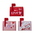 thumbnail image 3 of alentine's Day Mini Tinplate Mailbox with 1 Pc Valentine Stickers Small White Tinplate Mailbox Decorative for Valentine Exchange Gift DIY Projects Party Favor Activities, 3 of 5