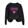 thumbnail image 5 of Uootdi Senior Class of 2026 Graduation Sweatshirt for Women Oversized Crewneck Long Sleeve Shirt Pullover Teen Clothes Gift Loo se Pullover Tops, 5 of 5