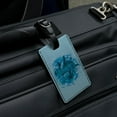 thumbnail image 4 of Dolphin Dudes Diving Rectangle Leather Luggage Card Suitcase Carry-On ID Tag, 4 of 8