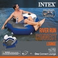 thumbnail image 6 of Intex Connect Inflatable Floating Tube 2 Pack w/ Intex 1-Person Inflatable Tube, 6 of 10