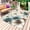 Beige Teal, variant on Teal Tulip Butterfly Outdoor Rug 6x9 Ft - Reversible Patio Rug Outdoor Camping Rugs, Turquoise Floral Farmhouse Beige Washable Indoor Outdoor Area Rugs, Non-Slip Outdoor Carpet Runner for Deck/Porch