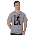thumbnail image 4 of Louisiana Foodie I Love Crawfish LA Plus Size Crewneck Graphic Tee Shirt Brisco Brands 2X, 4 of 5