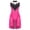 Hot Pink, variant on Doomiva Kids Girls Lyrical Dance Dress Rhinestone Ballet Gymnastics Leotard Ice Skating Dress for Competition Dark Green 6