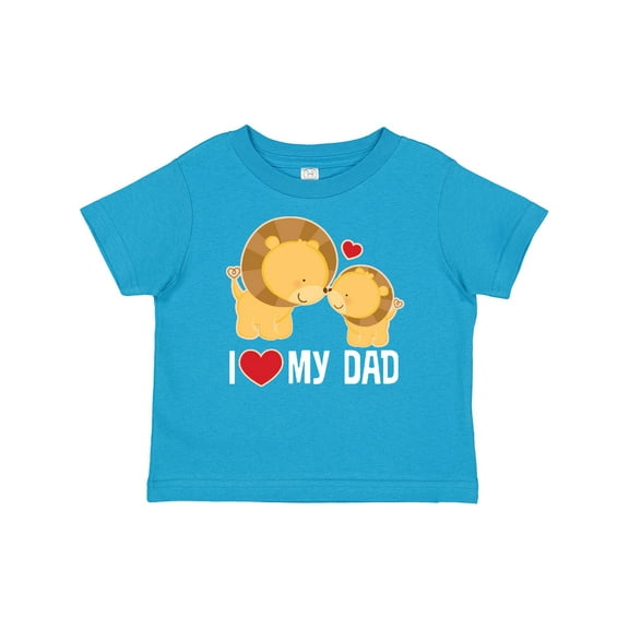 Inktastic Fathers Day I Love My Dad Boys Lion Boys or Girls Baby T-Shirt