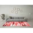 thumbnail image 3 of Ahgly Company Indoor Round Abstract Red Contemporary Area Rugs, 8' Round, 3 of 4